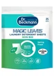 Эко -порошок в салфетках для стирки Dr. Beckmann MAGIC LEAVES Waschmittel-Blatter Universal Laundry detergent sheets, 25 шт - изображение 3