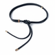Ремень-шнурок женский тонкий из качественной эко кожи rope belt H1 Черный 128 - изображение 1