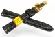 Ремінець для годинника Modeno Spain 18 мм modk18g1-02, натуральна шкіра, чорний, застібка-кліпса з нержавіючої сталі - зображення 4