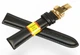 Ремінець для годинника Modeno Spain 20 мм modk20g1-12, натуральна шкіра, чорний, застібка-кліпса з нержавіючої сталі - зображення 2