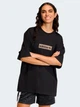 Футболка хлопковая длинная женская Adidas Originals Aop Ss T-Shirt KD2822 L Black (4068805096334) - изображение 1