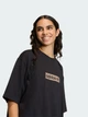 Футболка хлопковая длинная женская Adidas Originals Aop Ss T-Shirt KD2822 L Black (4068805096334) - изображение 4