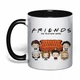 Чашка с печатью "Friends (Друзья)" №5 (цвет чёрный) (37280) - изображение 1
