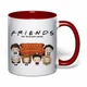 Чашка з друком "Friends (Друзі)" №5 (колір бордовий) (37288) - зображення 2