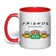 Чашка з друком "Friends (Друзі)" №6 (колір червоний) (37325) - зображення 1