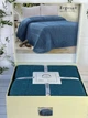 Вязаный плед 220 на 240 см Romeo Home изумрудный - изображение 1