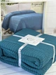 Вязаный плед 220 на 240 см Romeo Home изумрудный - изображение 5
