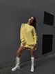 В'язаний светр вільного крою Оne size 42-48 Жовтий 1010 - зображення 5