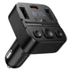 FM-трансмиттер Hoco E87 Delta 35W(1A1C) car BT FM transmitter чорный - изображение 1