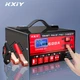 Зарядний пристрій для акумуляторів Kxiy 12V/24V, Розумний автоматичний зарядний пристрій з LCD-дисплеєм, імпульсним відновленням, захистом від перезаряджання, універсально сумісний з усіма видами акумуляторів, 6-400Ah для різних транспортних засобів. - изображение 1