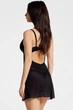 Пеньюар прозорий з трусиками Obsessive Stelisa Chemise XL/XXL Чорний - зображення 2