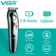 Аккумуляторный триммер VGR V-055 с регулятором высоты 4 насадки - изображение 2