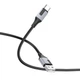 Кабель USB/Type-C 1 м BOROFONE BX101 Creator 3 А чорний з сірим - зображення 4