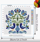 Набор для вышивания по нанесённой на канву схеме "Blue Bird". AIDA 11CT printed , 36*36 см - изображение 2