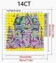 Набір для вишивання за нанесеною на канву схемою "Book Store".AIDA 14CT printed, 30*30 см - зображення 2