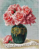 Набір для вишивання "Roses in a vase". AIDA 14CT, 32*38 см. БЕЗ нанесення на канву схеми - зображення 1