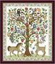 Набір для вишивання за нанесеною на канву схемою "Tree of Life". AIDA 14CT printed 38*44 см - зображення 1