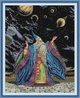 Набор для вышивания по нанесённой на канву схеме “Wizard”. AIDA 14CT printed , 44*54см. - зображення 1
