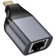 Адаптер USB C To RJ45 Hoco UA35 для ноутбуков и ПК Gigabit Ethernet подключение к интернету без драйверов - изображение 2