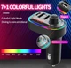 FM трансмиттер модулятор C12 с Bluetooth 5.0 Автомобильная двойная USB зарядка Черный - изображение 5