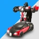 Машина-трансформер с пультом и аккумулятором AUTOBOTS Bugatti Veyron 1:12 масштаб дальность управления 30 м Черно-Красный - изображение 2