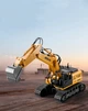 Детский экскаватор на радиоуправлении гусеничный с аккумулятором 7,2V Moka 5 со звуковыми эффектами 1:16 Оранжево-черный - изображение 4