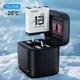 Комплект Telesin для GoPro Hero 13 Black - два морозостойких аккумулятора S0-BTR-04-TGP Stamina и тройное зарядное устройство (79721) - изображение 2