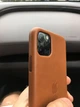 Чохол накладка шкіряний Leather Case для Apple Iphone 11 Pro Max (6.5") Saddle Brown - зображення 8