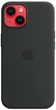 Чохол протиударний силіконовий Silicone Case MagSafe (Original) для Apple Iphone 14/13 (6.1") Midnight - зображення 2