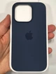 Чохол силіконовий протиударний Silicone Case MagSafe для Apple Iphone 14 Pro Max (6.7") Storm Blue - зображення 4