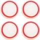 Накладки на стіки Thumb Grips 4-pack для PS4/PS5/Xbox White Red [153104] - зображення 1