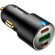 Автомобільний зарядний пристрій Hoco NZ6 PD45W USB-A+2хUSB-C Black (693147765185) [151276] - зображення 5