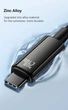 Кабель Baseus Tungsten Gold Type-C to Type-C 240W 2 м Black (CB000038) - изображение 10