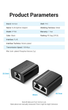 Сетевой сплиттер разветвитель RJ45 Vention 100 Мбит/с Black 2 шт (IPTB0) - изображение 2