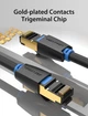 Патч корд Vention сетевой кабель RJ45 Cat8 SFTP 40 Гбит/с круглый 0.5 м Black (IKABD) - изображение 5