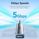 Многопортовый адаптер Vention USB 3.0 хаб нUSB 3.0 + 3x USB 2.0 0.15м 4 в 1 5 Гбит/с Gray (CKOHB) - изображение 6