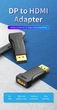 Конвертер Vention DisplayPort Male to HDMI Adapter Black (HBPB0) - зображення 2