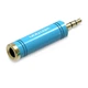 Переходник Vention HiFi 3.5 mm штекер to 6.35 mm / 6.5 mm разъём аудио адаптер Blue (VAB-S04-L) - изображение 1
