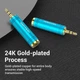 Переходник Vention HiFi 3.5 mm штекер to 6.35 mm / 6.5 mm разъём аудио адаптер Blue (VAB-S04-L) - изображение 3