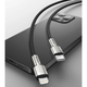 Кабель зарядный Baseus Type-C Lightning Cafule Metal 0.25 м Black (CATLJK-01) - изображение 5