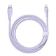 Кабель зарядний Baseus Type-C Lightning Pudding Charging+Data 20 W 1.2 м Purple (P10355701511-00) - зображення 1
