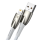 Кабель зарядный Lightning Baseus Glimmer Series Fast Charge USB - Lightning 1м White (CADH000202) - изображение 1