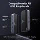 Комутатор Switch Ugreen USB 3.2 4-портовий USB-перемикач-концентратор 10 Гбіт/с Black (CM691) - зображення 6
