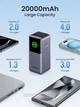 Внешний аккумулятор повербанк UGREEN Nexode Power Bank 20000mAh 130W Grey (PB721) - изображение 3