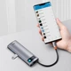 USB-хаб концентратор Baseus Gleam Series 7-in-1 Type-C Hub Docking Station Grey (B00030708811-00) - изображение 2
