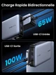 Внешний аккумулятор повербанк UGREEN Nexode Power Bank 20000mAh 100W Grey (PB720) - изображение 6