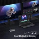 USB-концентратор UGREEN Revodok Pro 11 в 1 HDMI 4K@60Hz Single 8K@30Hz 10Gbps Data Port 100W PD Silver (CM681) - изображение 3