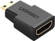 Переходник адаптер UGREEN Mini HDMI - HDMI Black (20101) - изображение 1
