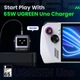 Зарядний пристрій мережевий Ugreen Nexode Uno 65 W USB C Charger Block Robot Design Black (CD361) - зображення 2