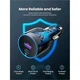 Автомобильное зарядное устройство Ugreen 63W USB-C USB-A PD3.0 QC3.0 Car Charger Gray (EC701) - изображение 6